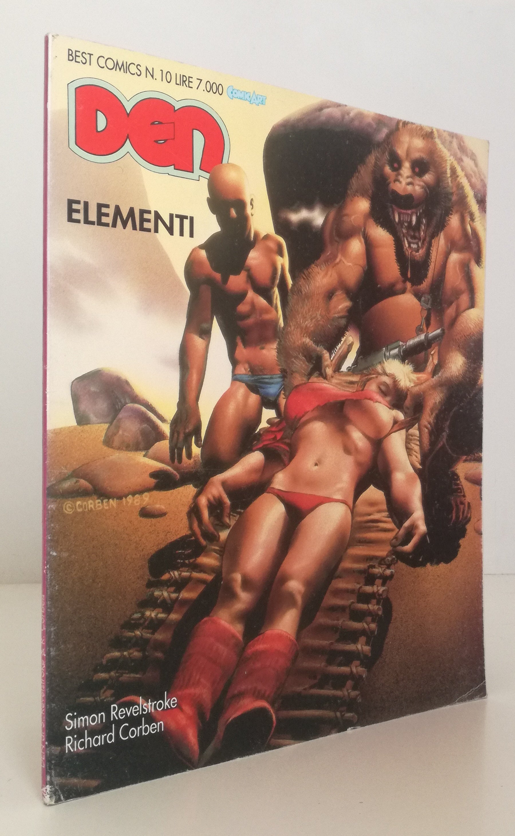 FV- DEN ELEMENTI - CORBEN REVELSTROKE - COMIC ART BEST COMICS 10 - 1992 - B- VHX