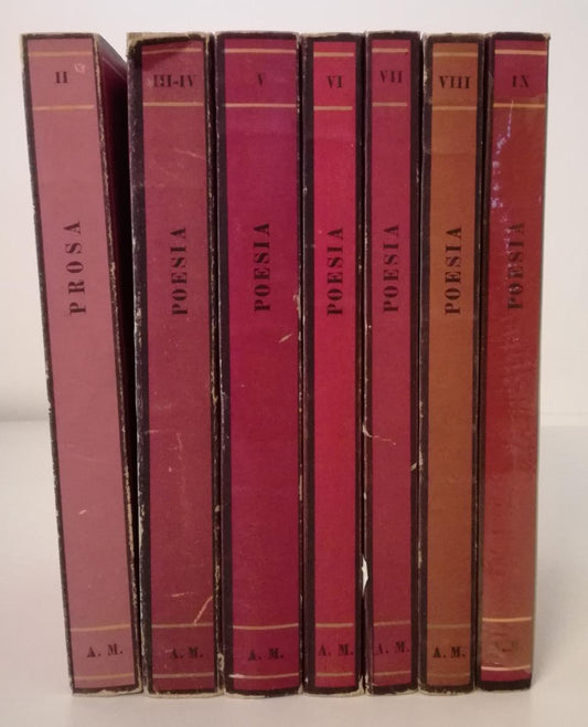 LN- QUADERNI INTERNAZIONALI PROSA POESIA 7 VOLUMI -- MONDADORI - MEDUSA - B- YFS
