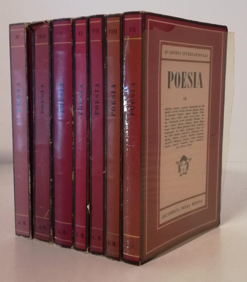 LN- QUADERNI INTERNAZIONALI PROSA POESIA 7 VOLUMI -- MONDADORI - MEDUSA - B- YFS