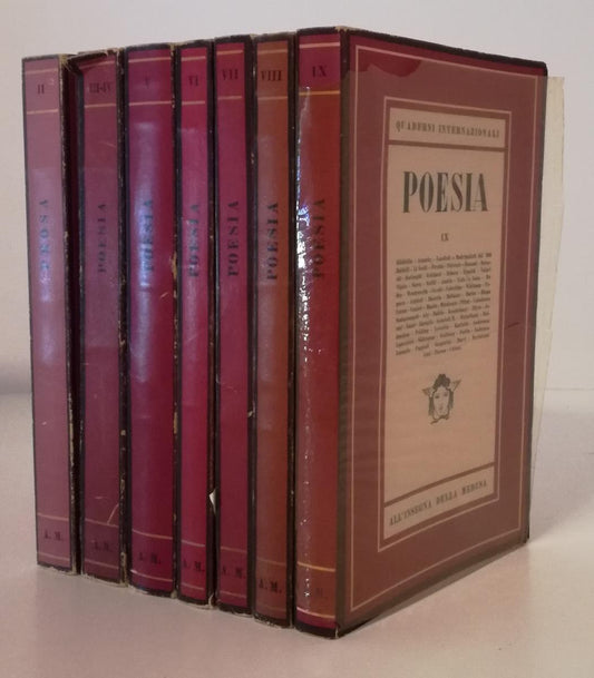 LN- QUADERNI INTERNAZIONALI PROSA POESIA 7 VOLUMI -- MONDADORI - MEDUSA - B- YFS