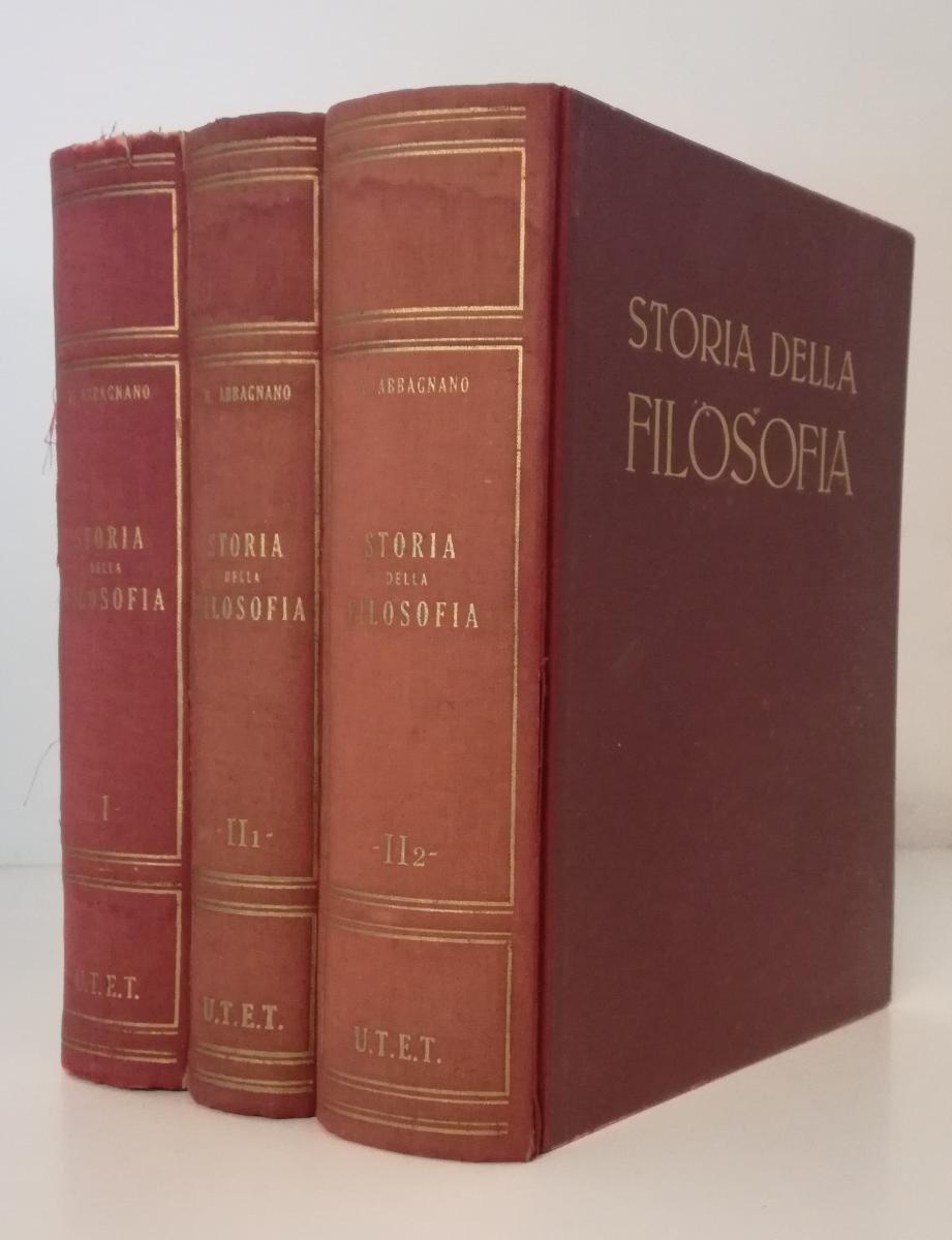 LS- STORIA DELLA FILOSOFIA 3 TOMI (I,II1,II2) - ABBAGNANO - UTET--- 1949- C- YFS