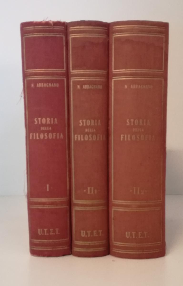 LS- STORIA DELLA FILOSOFIA 3 TOMI (I,II1,II2) - ABBAGNANO - UTET--- 1949- C- YFS