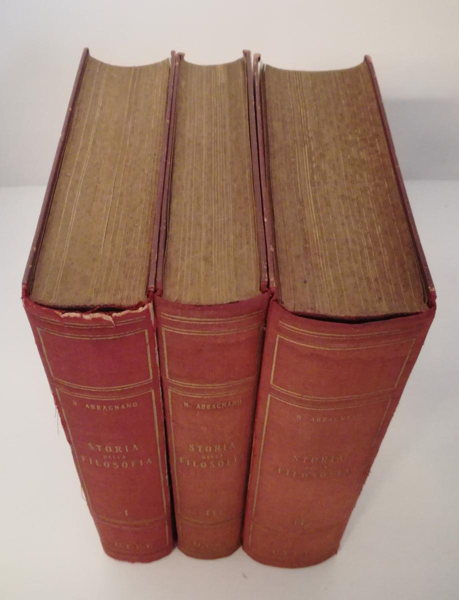 LS- STORIA DELLA FILOSOFIA 3 TOMI (I,II1,II2) - ABBAGNANO - UTET--- 1949- C- YFS