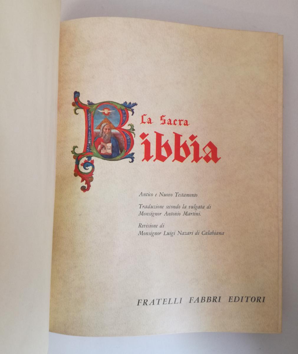 LD- LA SACRA BIBBIA VOLUMI I/VII OPERA COMPLETA -- FABBRI --- 1963 - C - BLCG4