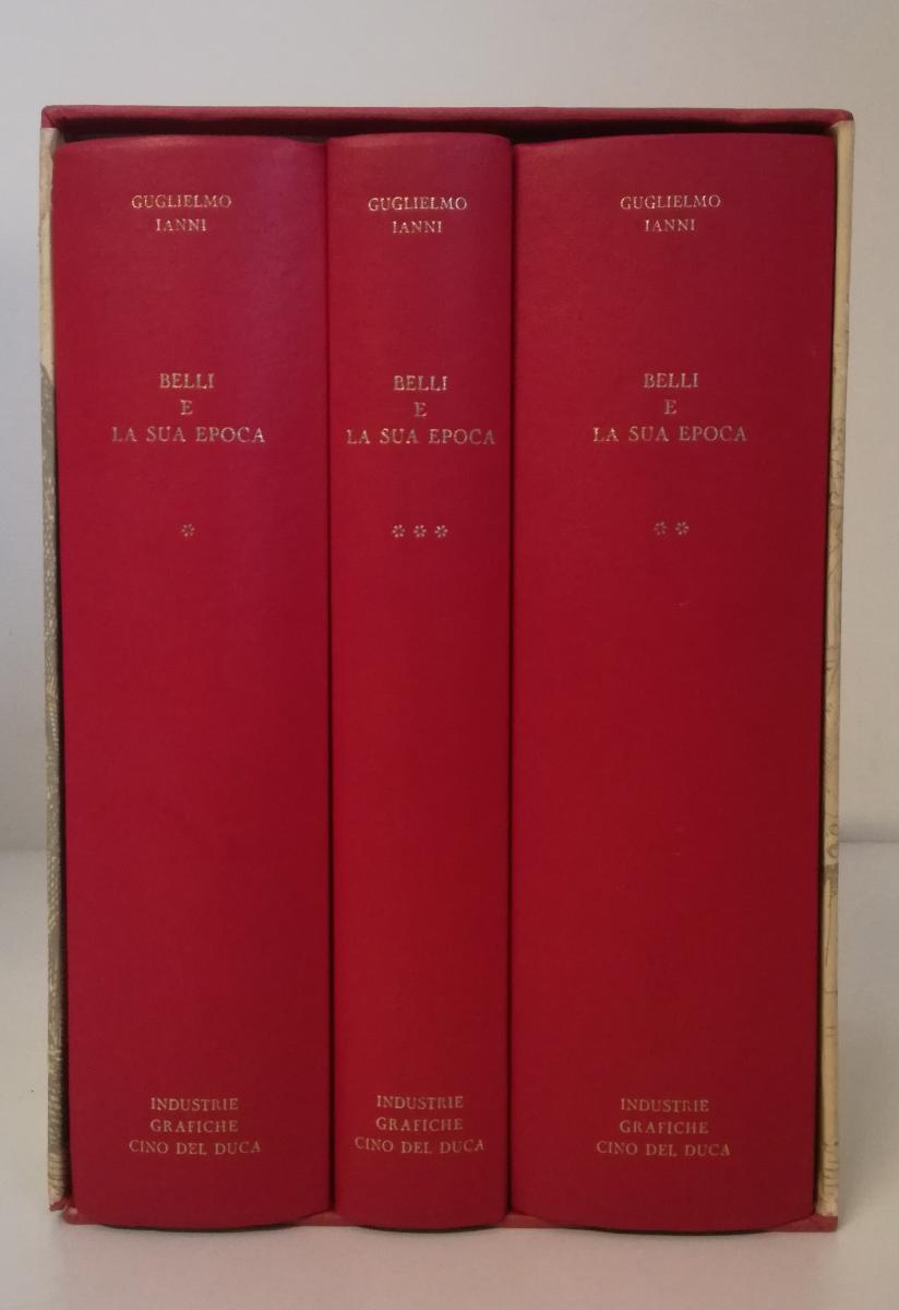 ln- BELLI E LA SUA EPOCA COFANETTO 3 VOLUMI- IANNI- CINO DEL DUCA--- 1967- C-XFS