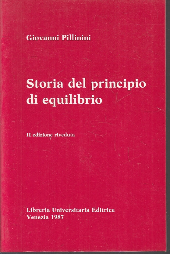 LZ- STORIA DEL PRINCIPIO DI EQUILIBRIO - GIOVANNI PILLININI ---- 1987- B- ZFS203