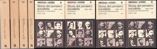 LS- STORIA DEL PENSIERO SOCIALISTA 4 VOLUMI - COLE - LATERZA - UL-- 1972- B- XFS