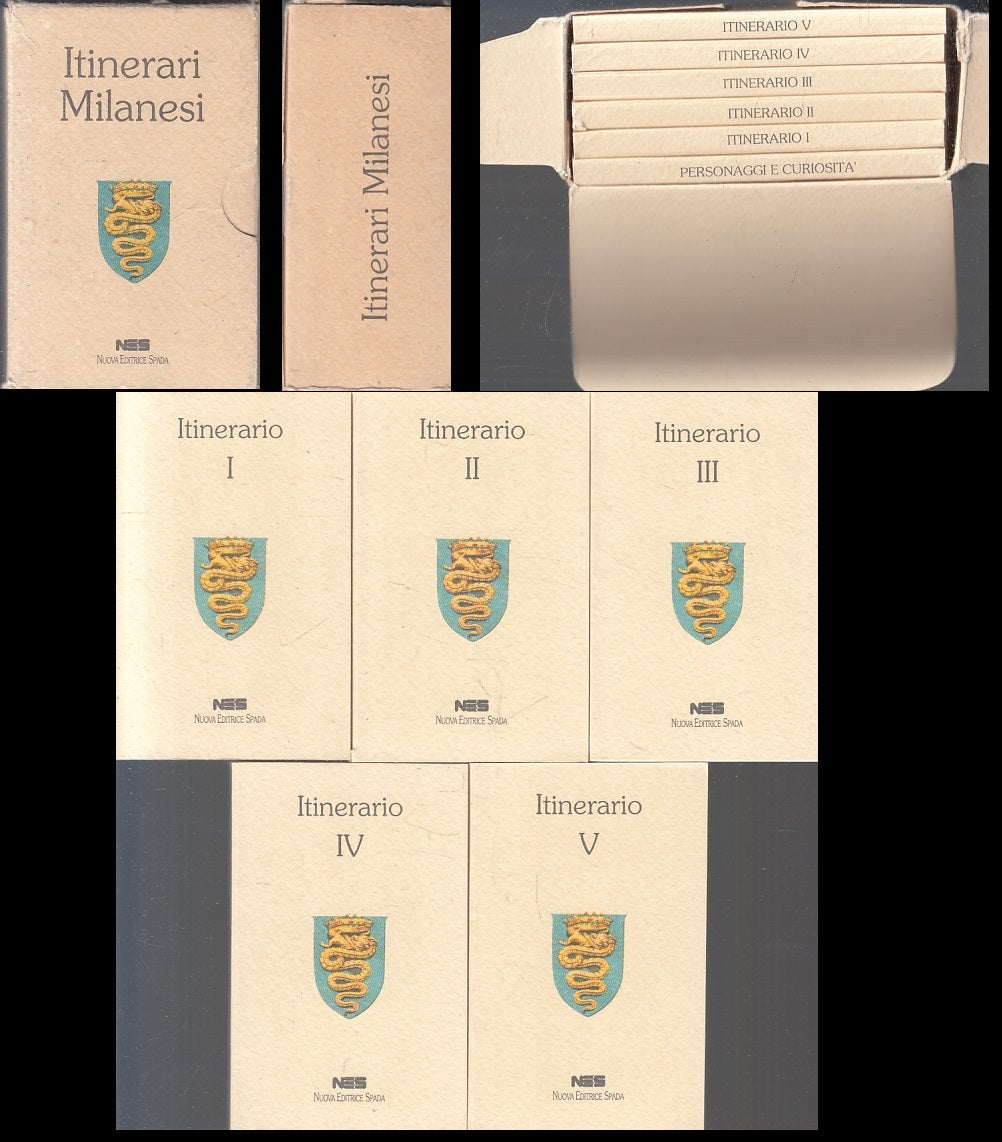 LN- ITINERARI MILANESI 6 VOLUMI COFANETTO-- NUOVA EDITRICE SPADA--- 1992- B- XFS