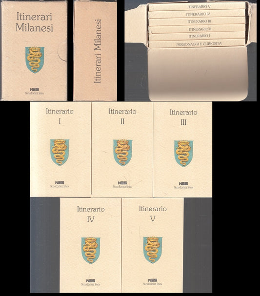LN- ITINERARI MILANESI 6 VOLUMI COFANETTO-- NUOVA EDITRICE SPADA--- 1992- B- XFS