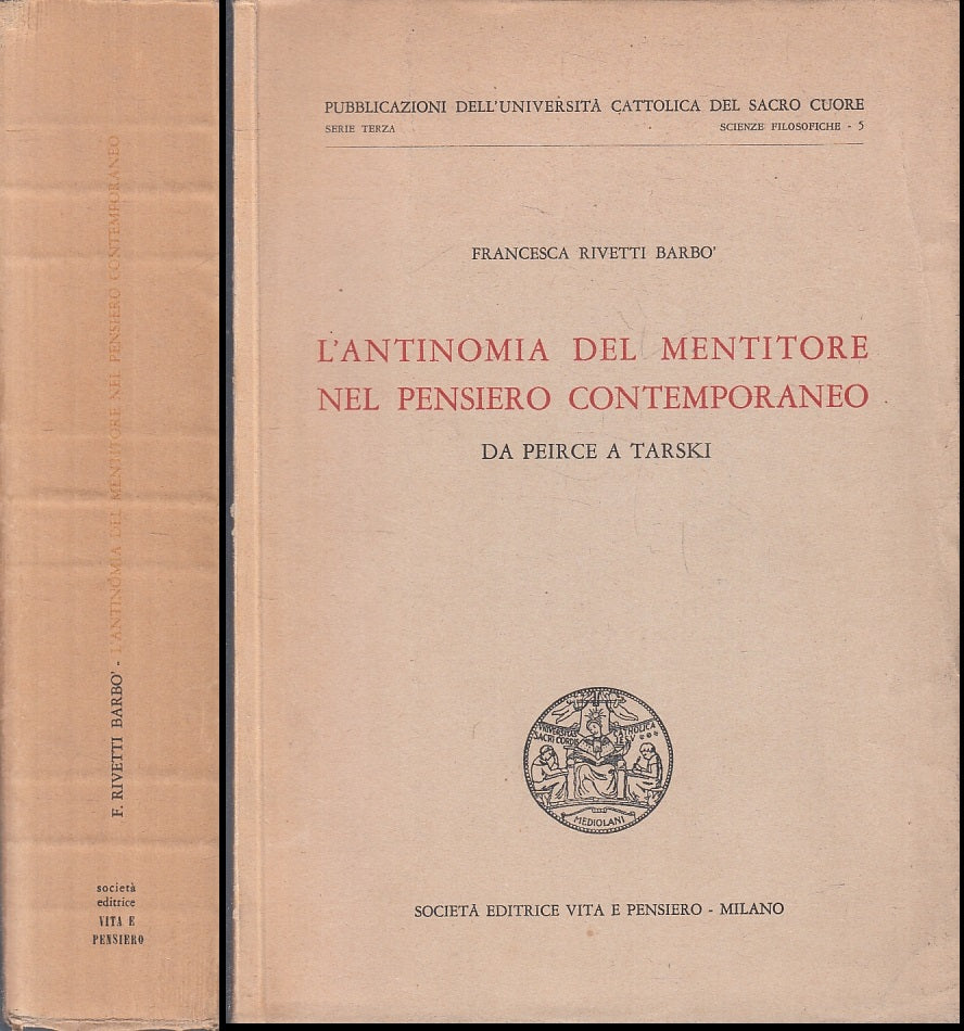 LZ- ANTIMONIA MENTITORE PENSIERO CONTEMPORANEO - RIVETTI BARBO'- 1961- B- ZFS220