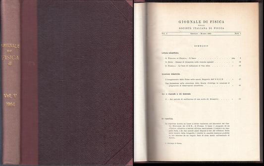 LZ- GIORNALE DI FISICA DELLA SOCIETA' ITALIANA VOL.5 NUM.1 - 1964 - C- ZFS207