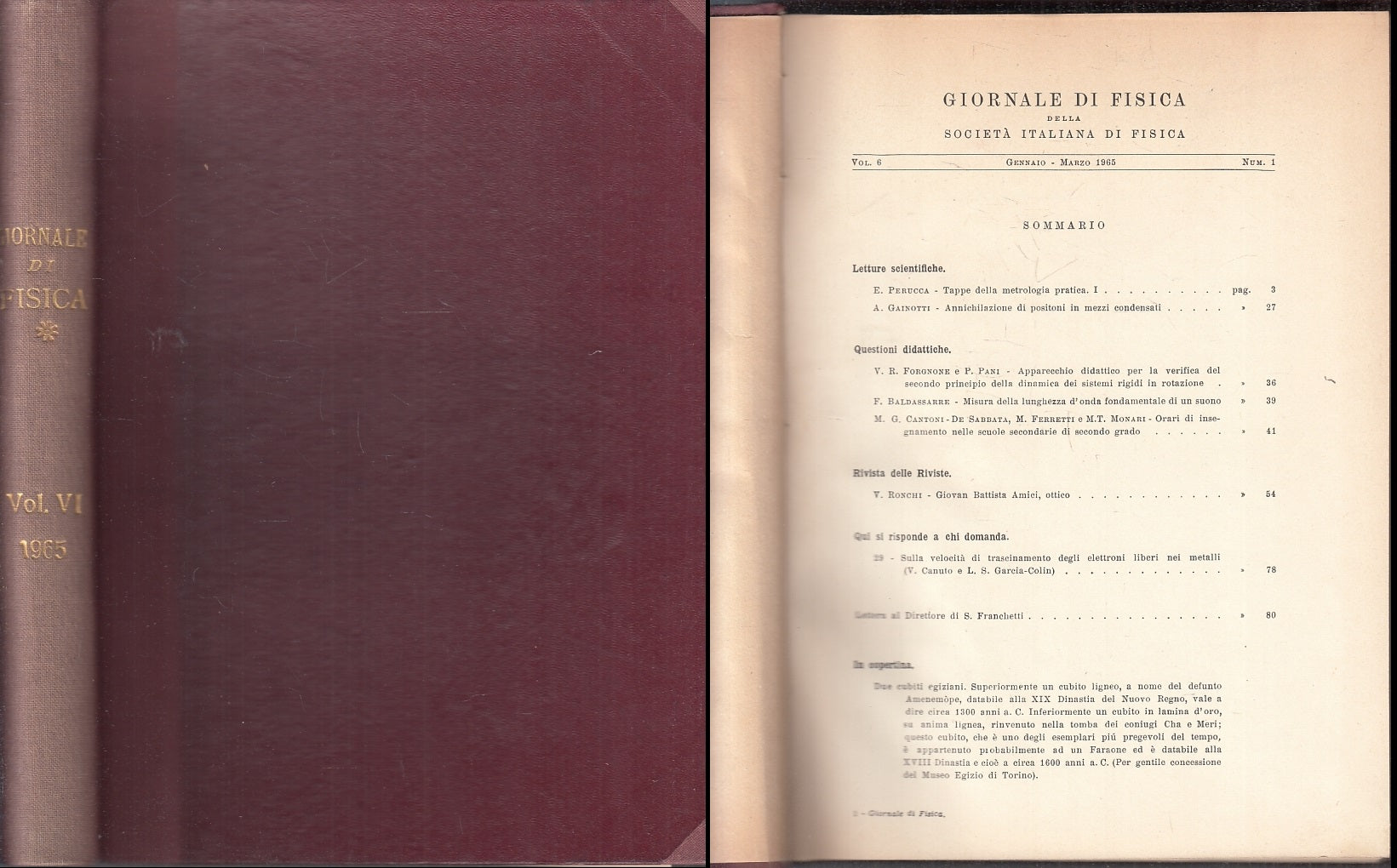 LZ- GIORNALE DI FISICA DELLA SOCIETA' ITALIANA VOL.6 NUM.1 - 1965 - C- ZFS207