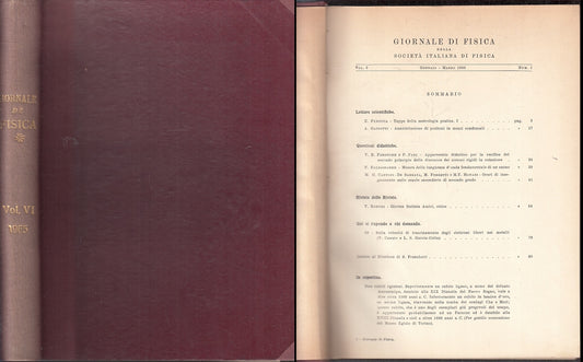LZ- GIORNALE DI FISICA DELLA SOCIETA' ITALIANA VOL.6 NUM.1 - 1965 - C- ZFS207