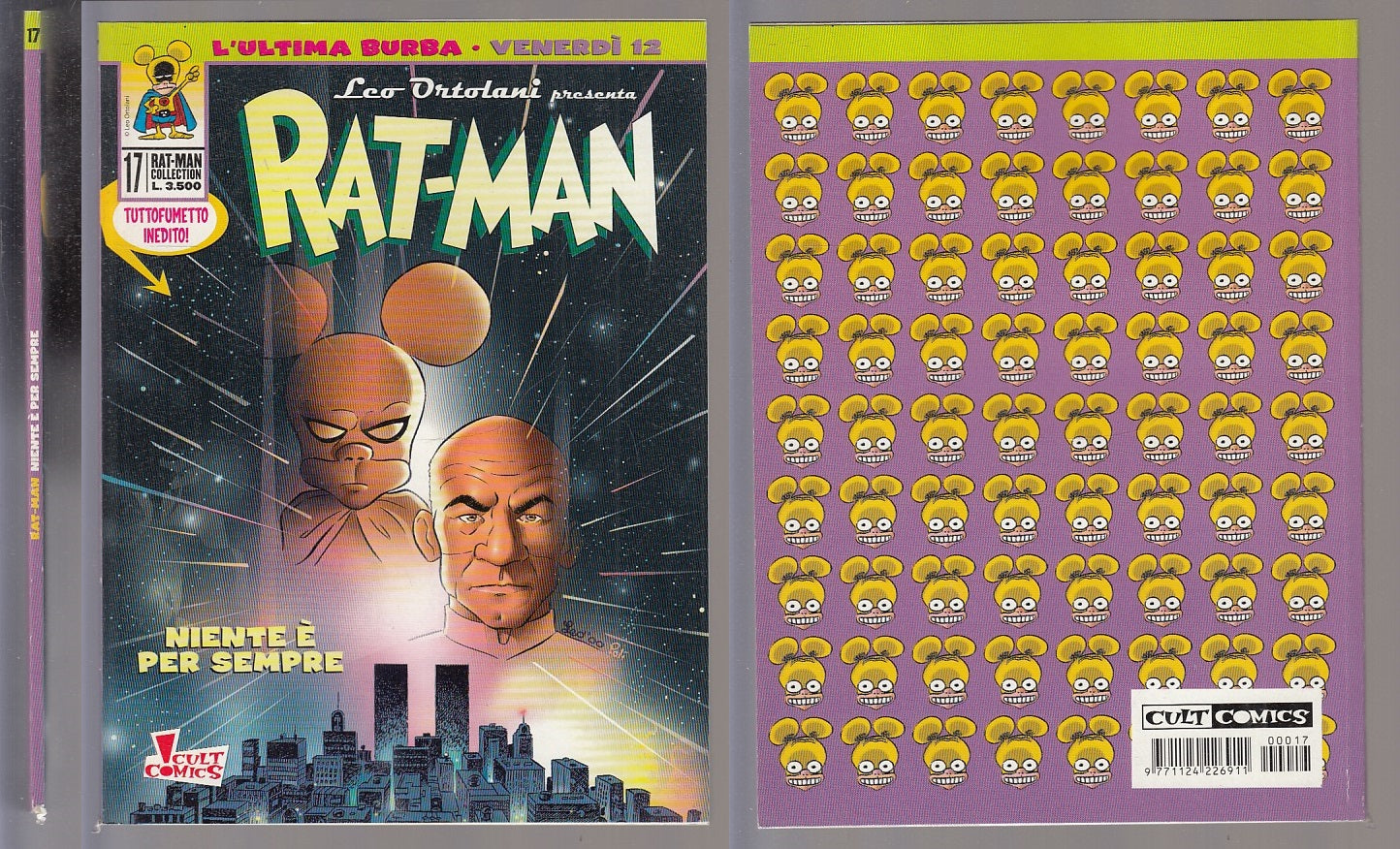 FC- RAT-MAN COLLECTION N.17 ORIGINALE ECCELLENTE- ORTOLANI- PANINI- 1999- B- VNX