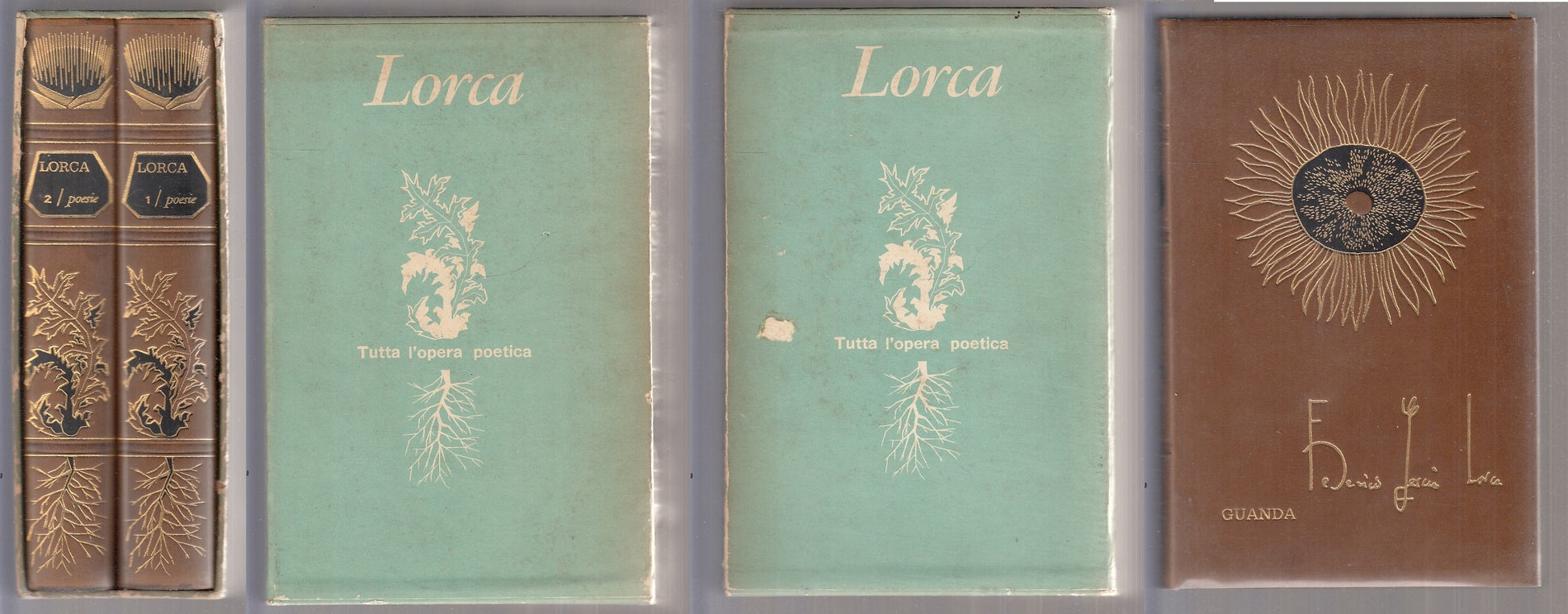 LN- TUTTA L'OPERA POETICA 2 VOLUMI - LORCA - GUANDA - FENICE -- 1964- CS- XFS