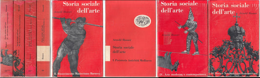 LT- STORIA SOCIALE DELL'ARTE VOLUMI I/IV- ARNOLD HAUSER- EINAUDI--- 1956- BS-XFS