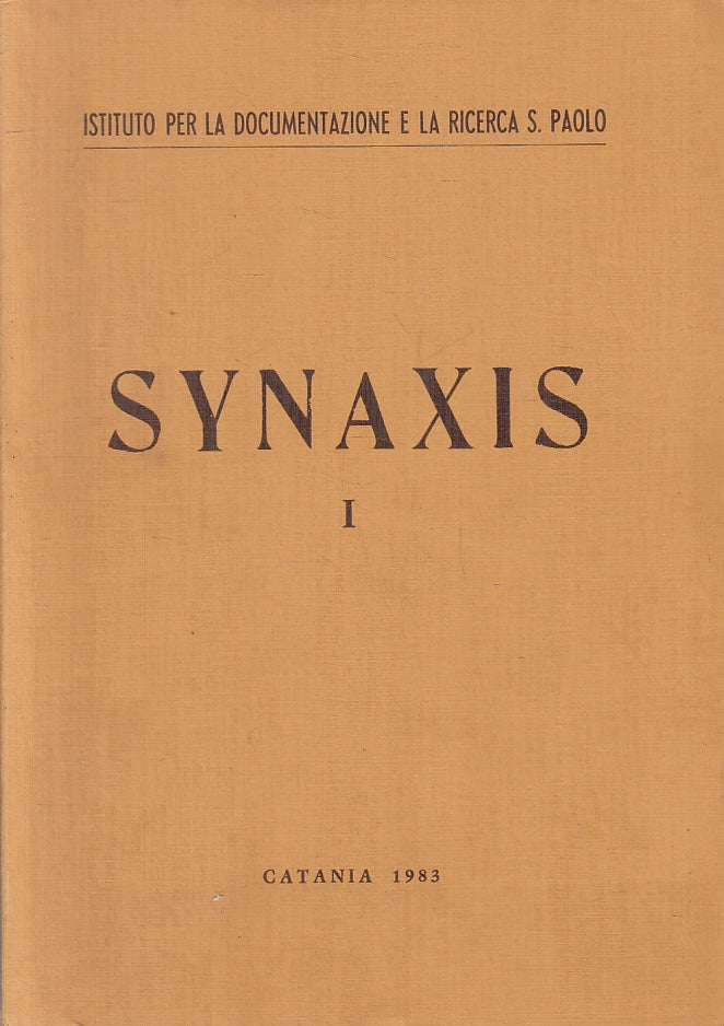 LS- ISTITUTO DOCUMENTAZIONE E RICERCA DI S. PAOLO SYNAXIS I ----- 1983- B- ZFS93