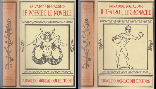 LN- IL TEATRO E LE CRONACHE 2 VOLUMI- SALVATORE DI GIACOMO- MONDADORI- CS- ZFS93