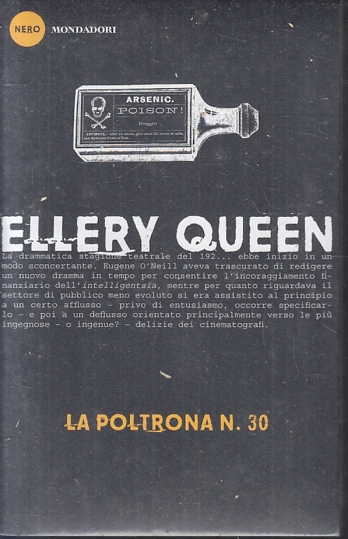 LN2- LA POLTRONA N.30 - ELLERY QUEEN - MONDADORI - NERO -- 2015 - B- JXS88