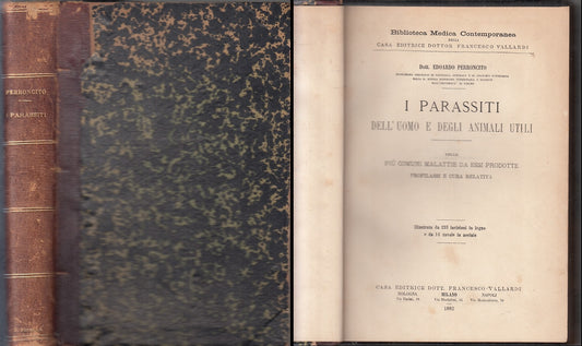 I parassiti dell'uomo e degli animali - Perroncito - Vallardi - 1882 - ZFS206
