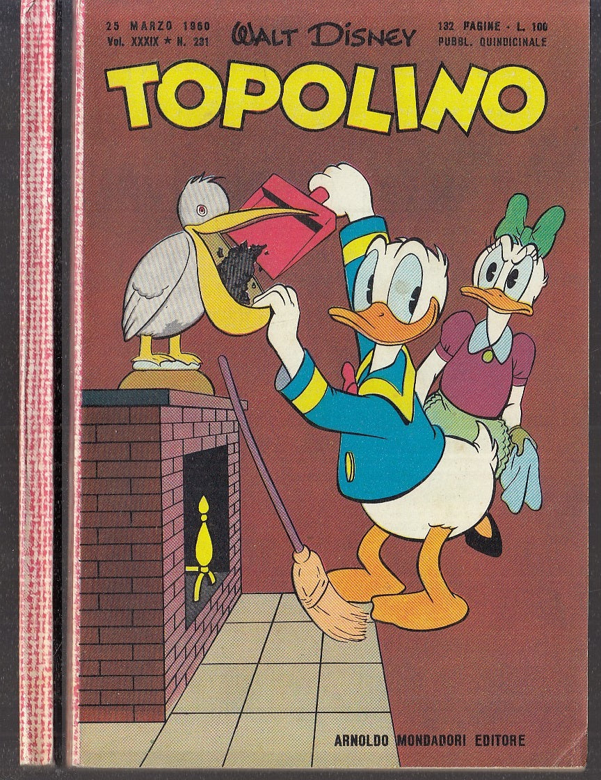 FD- TOPOLINO N.231 CON BOLLINO OTTIMO/E -- DISNEY MONDADORI - 1960 - B - GBX