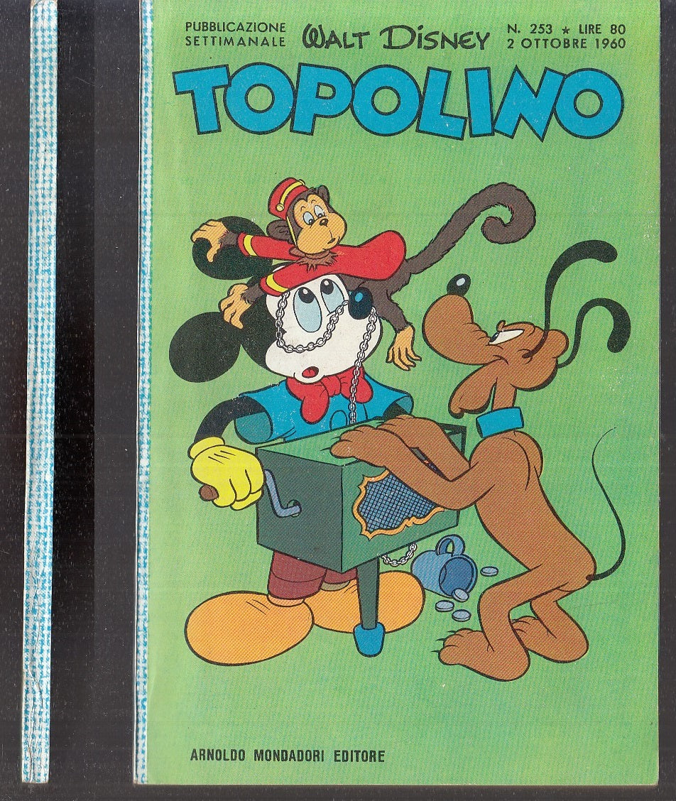 FD- TOPOLINO N.253 NO BOLLINO ECCELLENTE -- DISNEY MONDADORI - 1960 - B - GBX