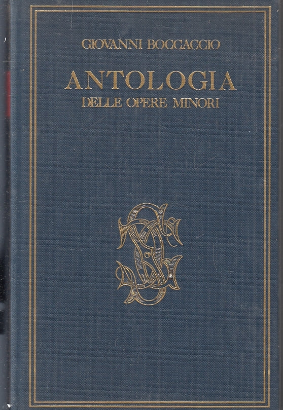 LN- ANTOLOGIA DELLE OPERE MINORI- GIOVANNI BOCCACCIO- SANSONI--- 1978- CS-ZFS230