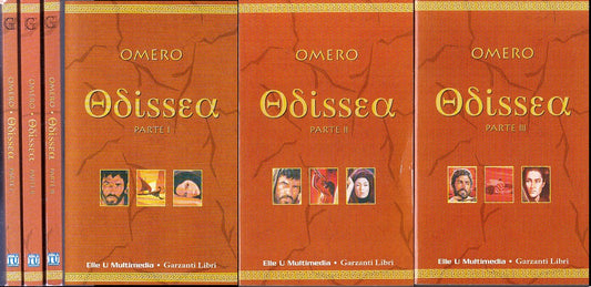LN- ODISSEA 3 VOLUMI - OMERO - GARZANTI - ELLE U MULTIMEDIA -- 2000 - B - ZFS127