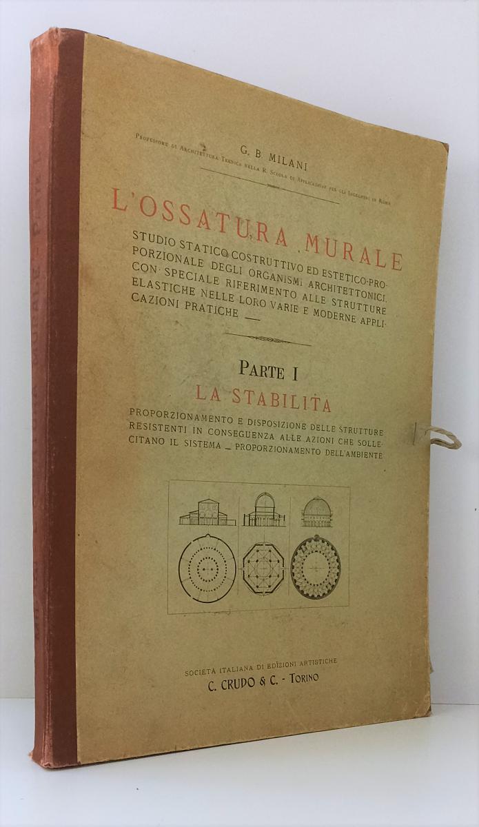 LZ- L'OSSATURA MURALE parte I LA STABILITA' - MILANI - CRUDO --- 1920- C- ZFS594