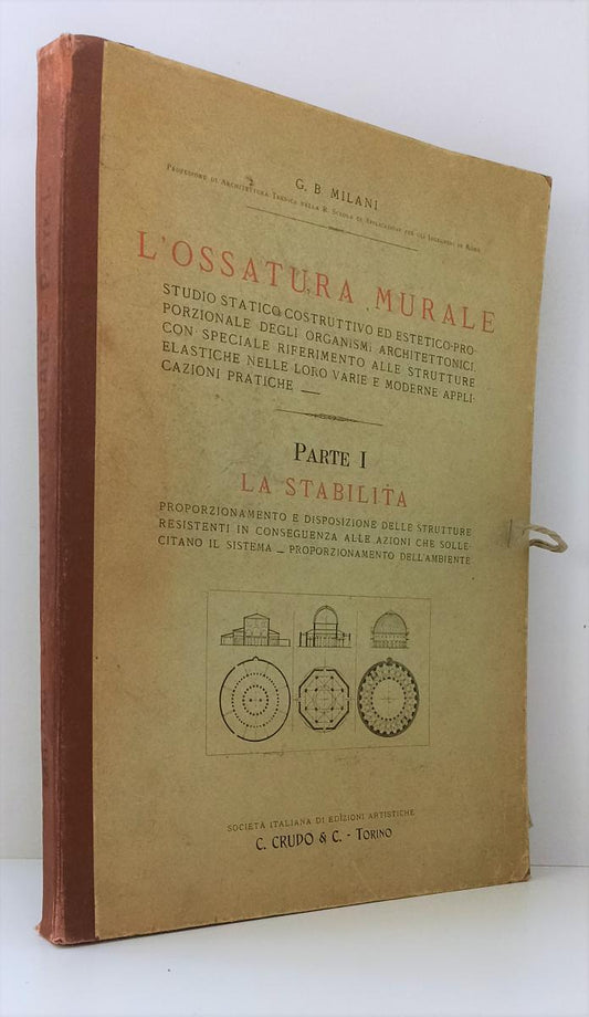 LZ- L'OSSATURA MURALE parte I LA STABILITA' - MILANI - CRUDO --- 1920- C- ZFS594