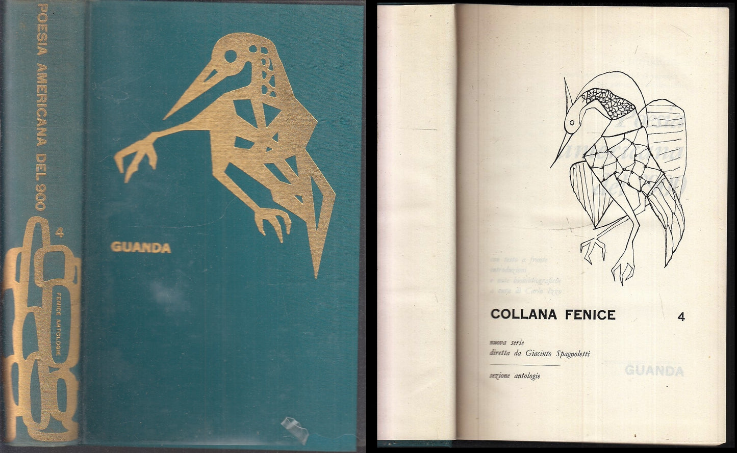 LN- POESIA AMERICANA DEL '900-- GUANDA- COLLANA FENICE 4- 1a ED.- 1963- CS- XFS2