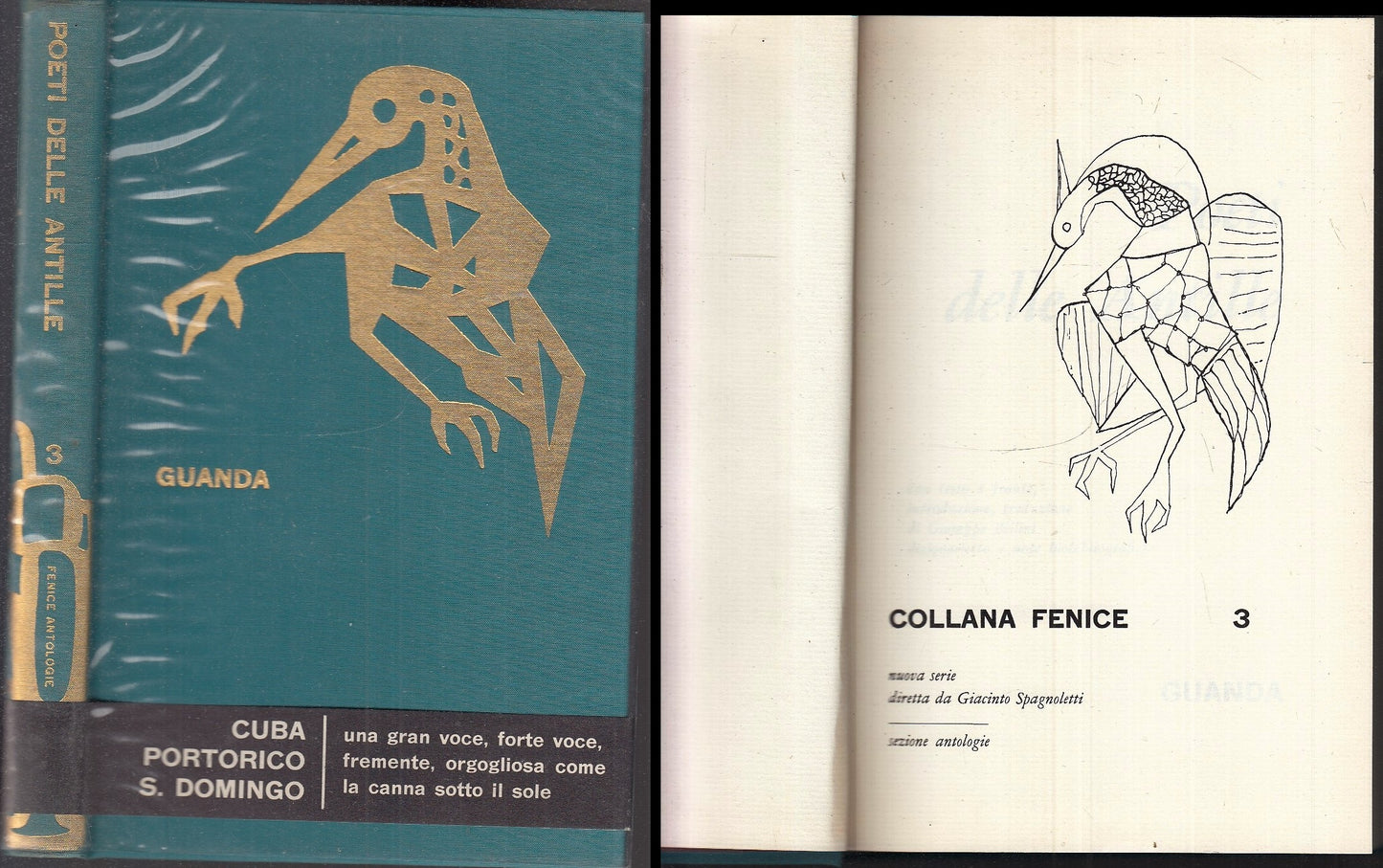 LN- POETI DELLE ANTILLE -- GUANDA - COLLANA FENICE 3 - 1a ED. - 1963 - CS - XFS2