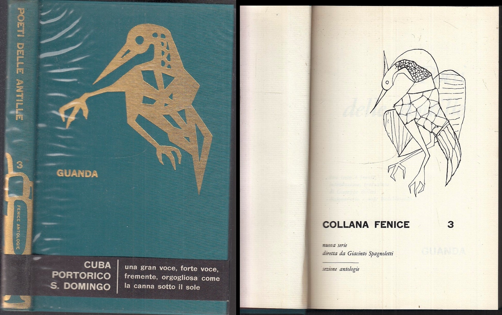 LN- POETI DELLE ANTILLE -- GUANDA - COLLANA FENICE 3 - 1a ED. - 1963 - CS - XFS2