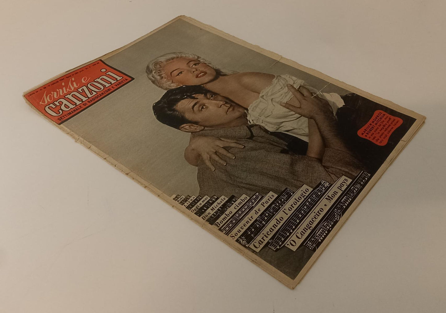 LR- TV SORRISI E CANZONI N.28 1954 MARILYN MONROE E ROBERT MITCHUM - ZFS583