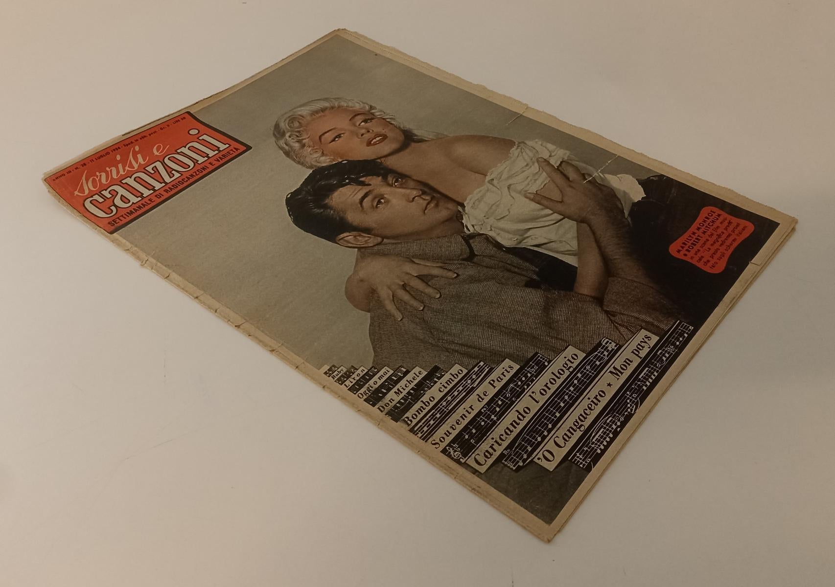 LR- TV SORRISI E CANZONI N.28 1954 MARILYN MONROE E ROBERT MITCHUM - ZFS583