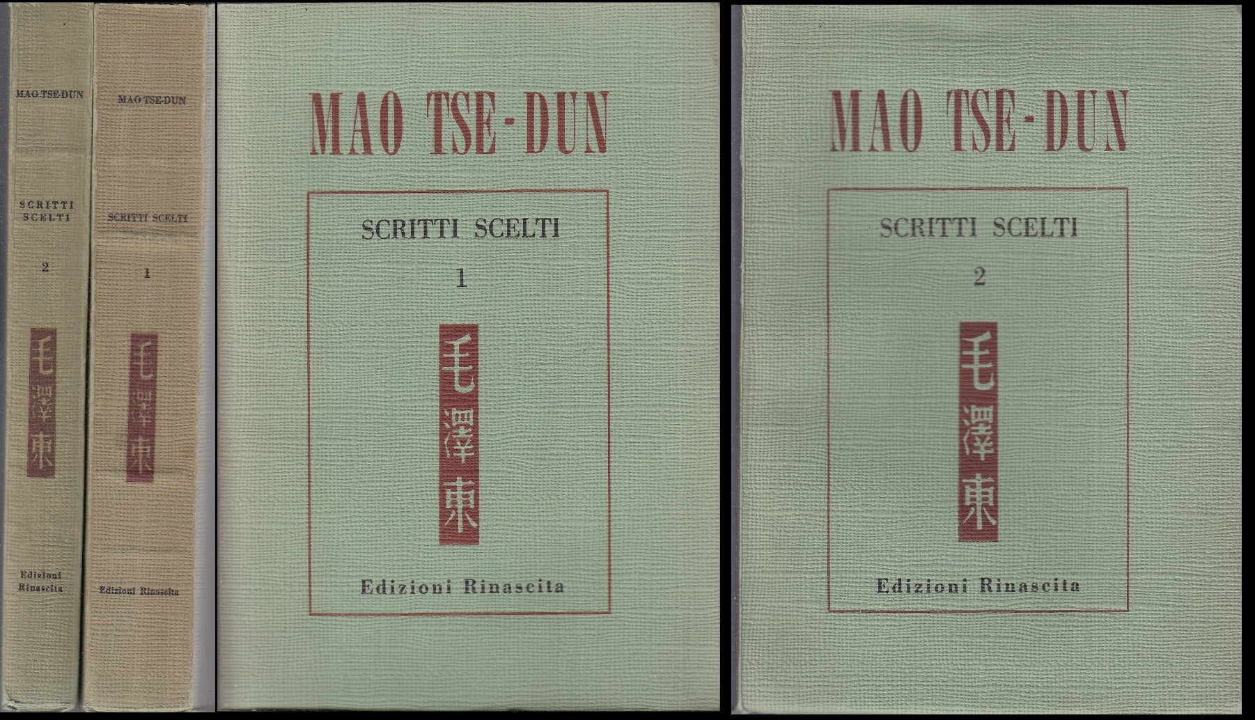 LN- SCRITTI SCELTI VOLUMI 1/2 - MAO TSE DUN - RINASCITA --- 1955 - B - YFS95