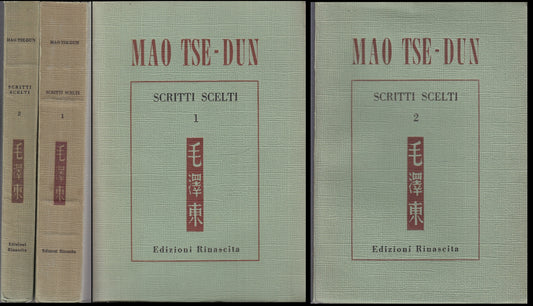 LN- SCRITTI SCELTI VOLUMI 1/2 - MAO TSE DUN - RINASCITA --- 1955 - B - YFS95