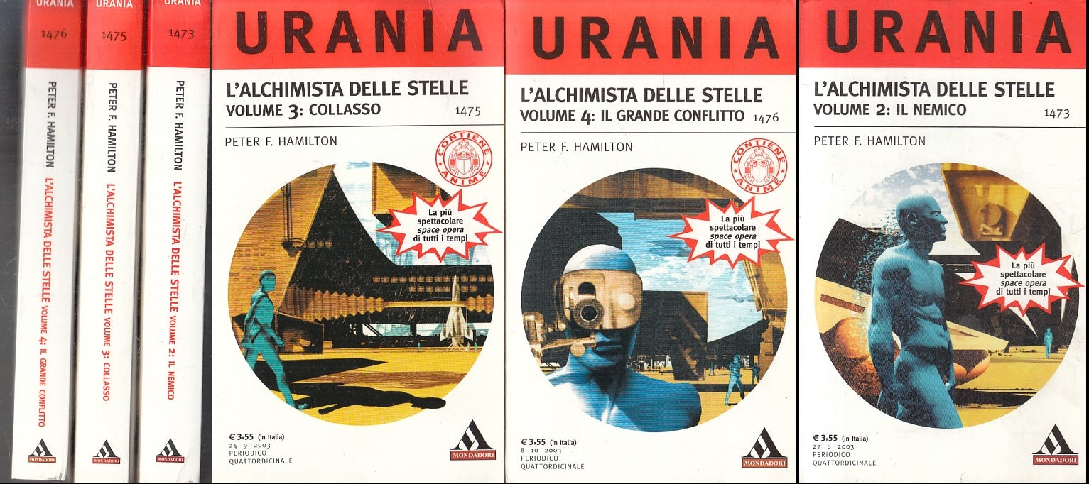 LF- URANIA 1473,1475,1476 L'ALCHIMISTA DELLE STELLE 2,3,4 - HAMILTON-- B- ZFS243