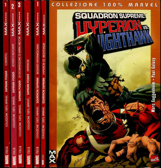 FV- 100% SQUADRONE SUPREME 1/2 + SUPREME POWER 1/3 + HYPERION 6 VOLUMI - PANINI - VVX