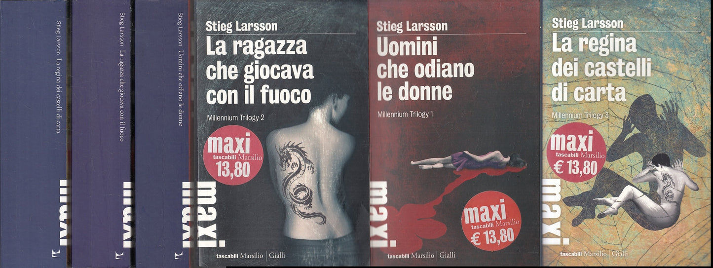 LN- MILLENNIUM TRILOGY 1/3- STIEG LARSSON- MARSILIO- TASCABILI-- 2010- B- ZFS438