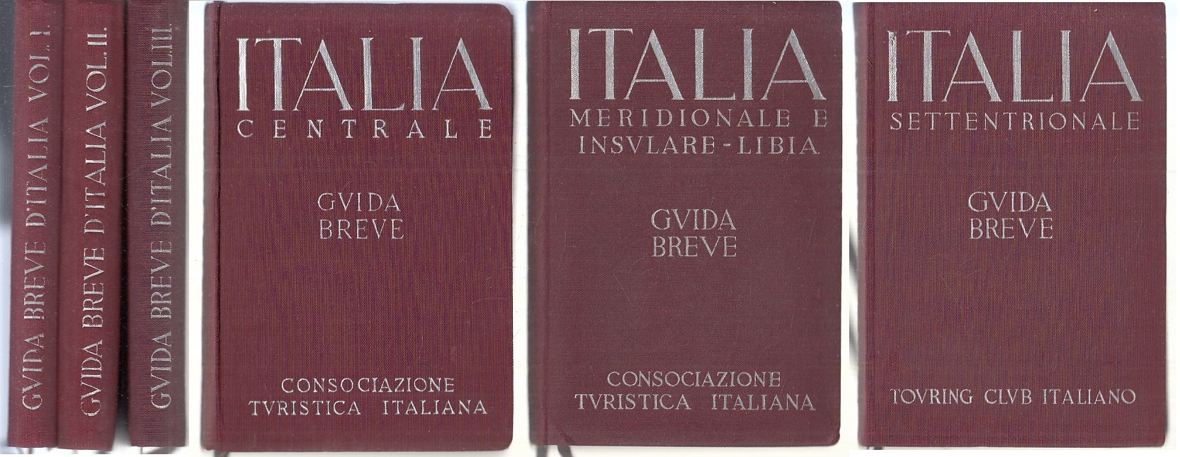 LV- GUIDA BREVE VOLUMI I/III NORD CENTRO SUD LIBIA -- TOURING--- 1937- C- ZFS325