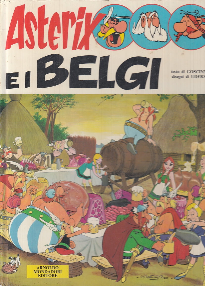 FC- CARTONATO ASTERIX E I BELGI- GISCINNY UDERZO- MONDADORI- 1a ED. 1979- C- VBX