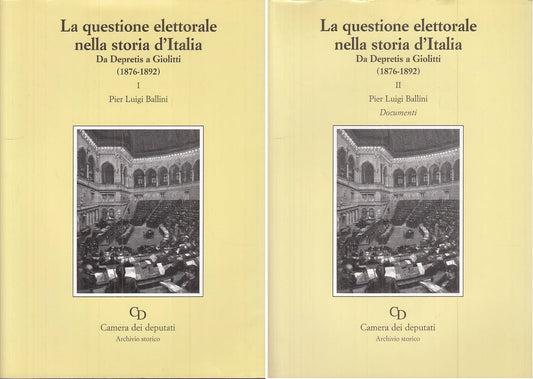LS- QUESTIONE ELETTORIALE STORIA D'ITALIA 2 VOLL. -- ROMA --- 2003 - BS - ZTS661
