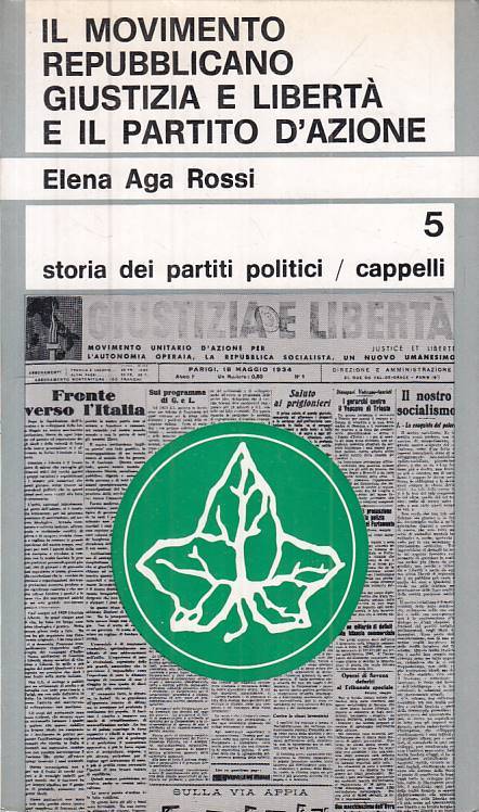 LS- IL MOVIMENTO REPUBBLICANO GIUSTIZIA LIBERTA'-- CAPPELLI--- 1969 - B - ZTS308