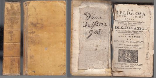 LH- LA RELIGIOSA IN SOLITUDINE SETTECENTINA - S. IGNATIO PINAMONTI- 1724- XFS117