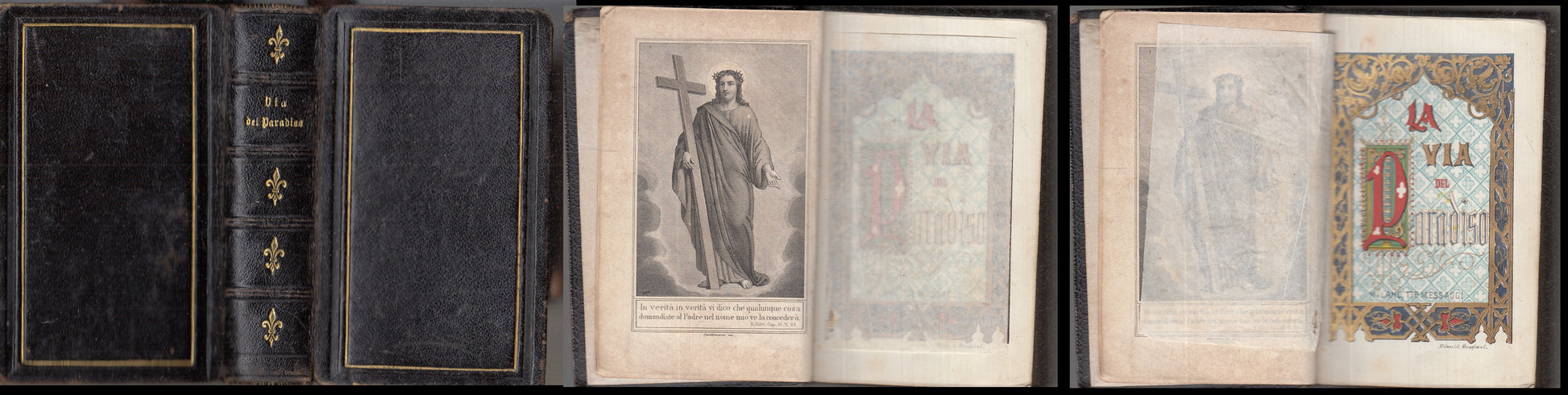 LD- LA VIA DEL PARADISO -- MILANO TIPOGRAFIA MESSAGGI --- 1852- C- XFS117
