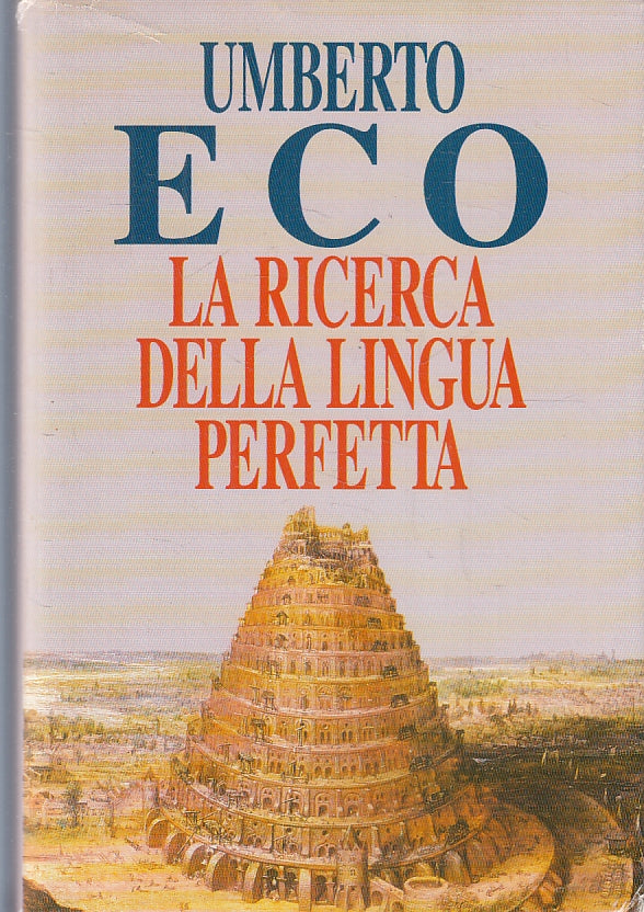 LZ- LA RICERCA DELLA LINGUA PERFETTA - UMBERTO ECO - CDE --- 1994- CS- ZFS323