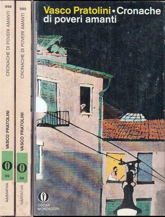 LN2- CRONACHE DI POVERI AMANTI 2 VOLUMI- VASCO PRATOLINI- OSCAR MONDADORI- B-XFS