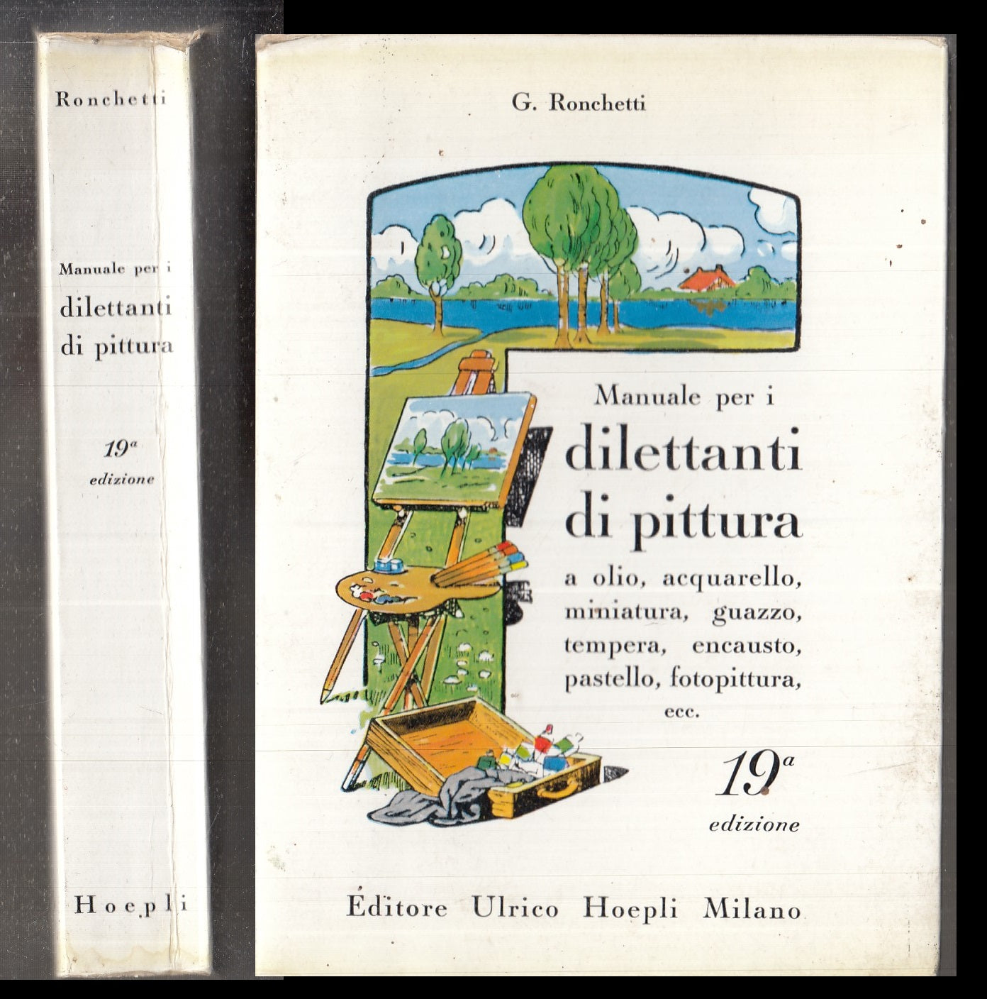 LZ- MANUALE PER I DILETTANTI DI PITTURA - RONCHETTI - HOEPLI --- 1980 - B - XFS
