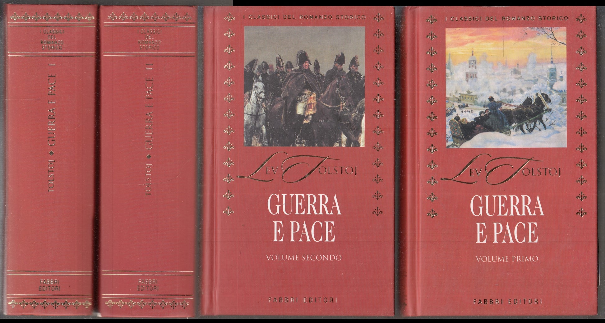 LN- GUERRA E PACE 2 VOLUMI - LEV TOLSTOJ - FABBRI --- 2001 - C - XFS